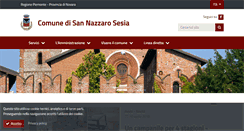 Desktop Screenshot of comune.sannazzarosesia.no.it