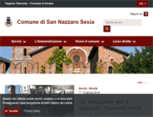Tablet Screenshot of comune.sannazzarosesia.no.it